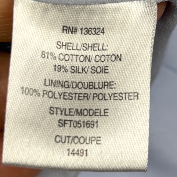 Halston Heritage Womens Fit & Flare Cotton & Silk Mini Dress Sz 2 Blue Cocktail - Picture 6 of 10